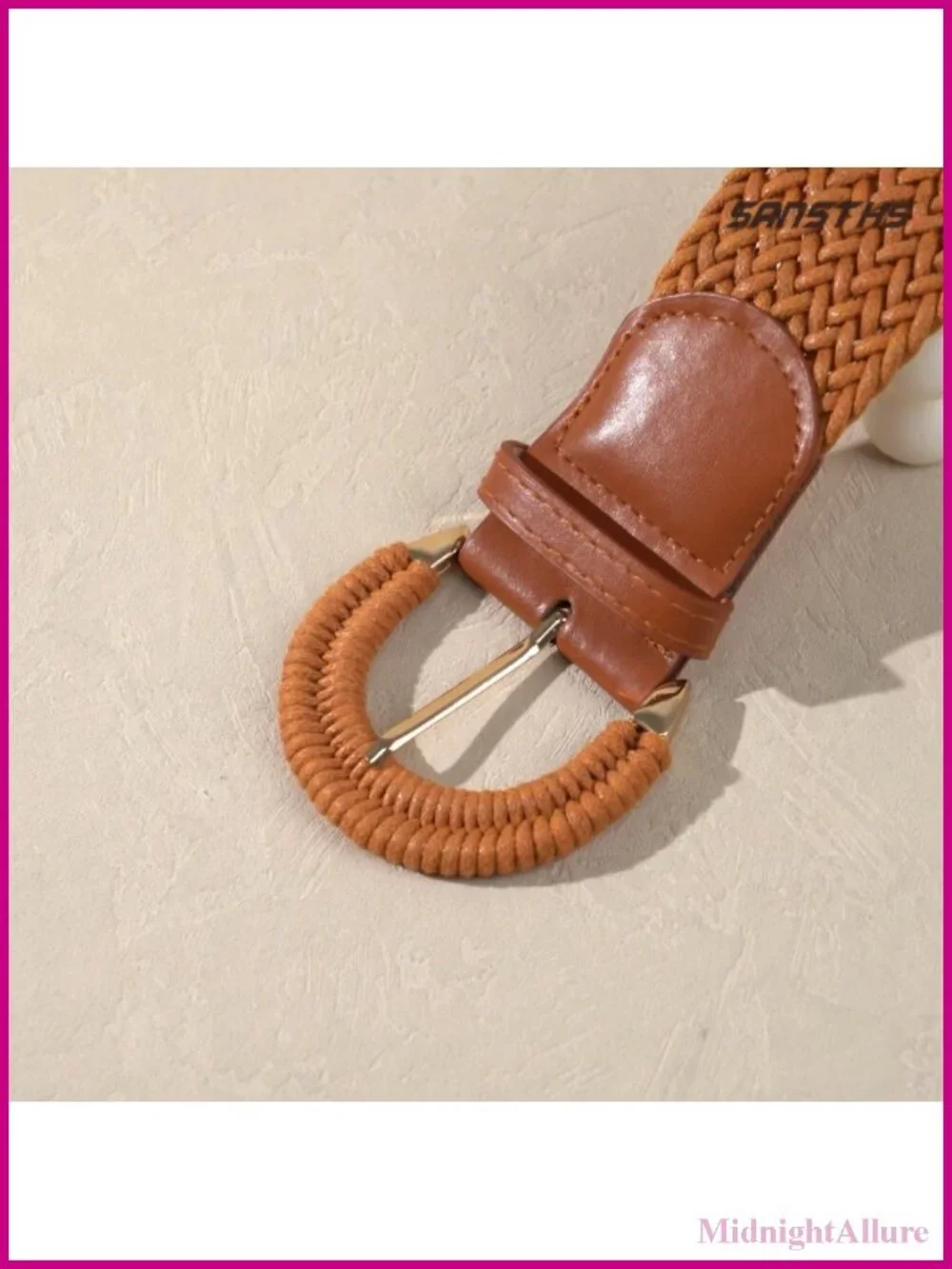 Wide Woven Braided Ratttan Straw Raffia Belt for Dresses Jeans